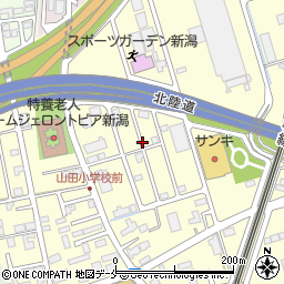 新潟県新潟市西区山田周辺の地図