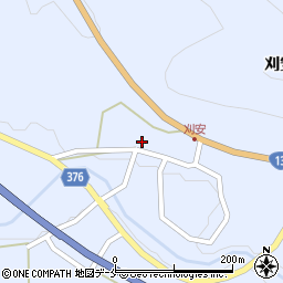 山形県米沢市万世町刈安677-1周辺の地図