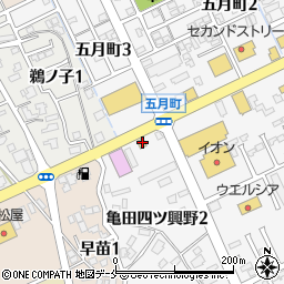 ローソン亀田四ツ興野店周辺の地図