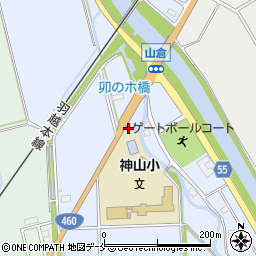 新潟県阿賀野市山倉153周辺の地図