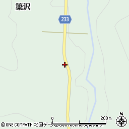 山形県米沢市簗沢1844周辺の地図