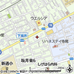 新潟県新潟市西区坂井東6丁目1周辺の地図