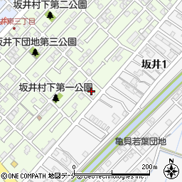 新潟県新潟市西区坂井東3丁目7周辺の地図