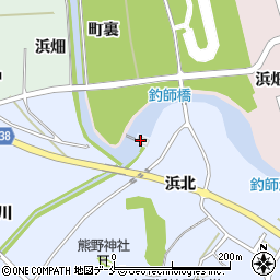 新地町役場　大戸浜排水機場周辺の地図