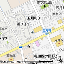 空創旬菜 雷神 亀田店周辺の地図