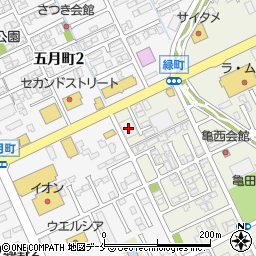 レッドバロン亀田店周辺の地図