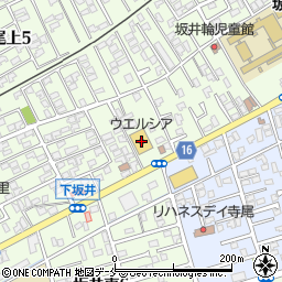 ウエルシア新潟寺尾店周辺の地図