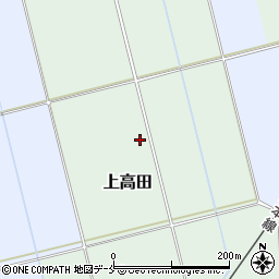 新潟県阿賀野市上高田周辺の地図