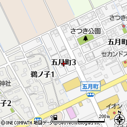 新潟県新潟市江南区五月町3丁目周辺の地図