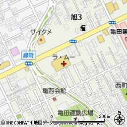 ラ・ムー亀田店周辺の地図
