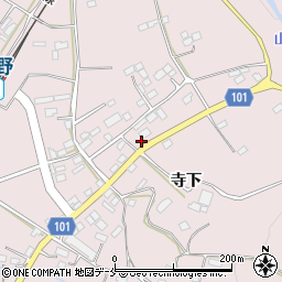 福島県伊達市梁川町舟生寺下周辺の地図