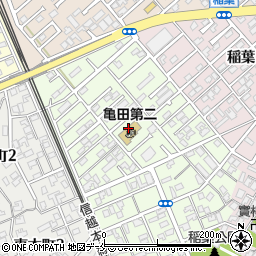 新潟市立　亀田第二保育園周辺の地図