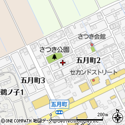 新潟県新潟市江南区五月町2丁目周辺の地図