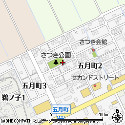 さつき公園トイレ周辺の地図