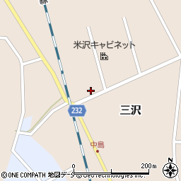 株式会社北越マテリアル　米沢工場周辺の地図
