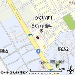 ａｐｏｌｌｏｓｔａｔｉｏｎ東新潟うぐいすタウンＳＳ周辺の地図