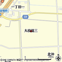 福島県伊達郡国見町藤田大枝道三周辺の地図
