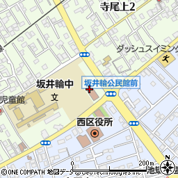 坂井輪地区公民館周辺の地図