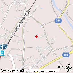 福島県伊達市梁川町舟生松原周辺の地図