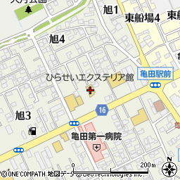 ひらせいホームセンター亀田店エクステリア館周辺の地図