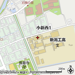 新潟県立　新潟工業高等学校・土木科周辺の地図