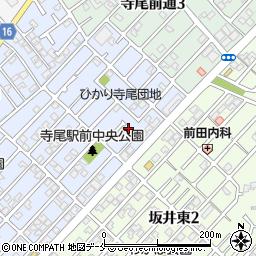 寺尾駅前中央自治会集会所周辺の地図