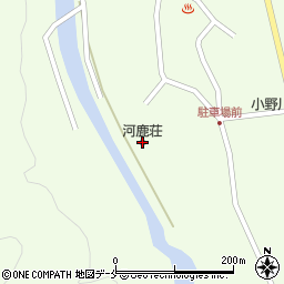 小野川温泉河鹿荘周辺の地図