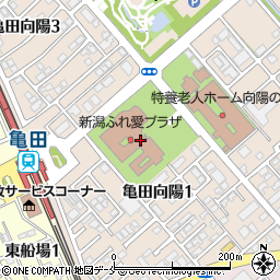 新潟ふれ愛プラザ　新潟県障害者交流センター周辺の地図