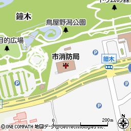 新潟市消防局周辺の地図