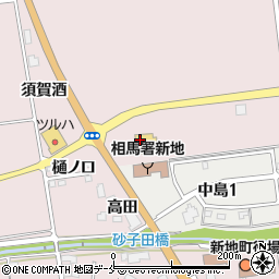 株式会社薬王堂　福島新地店周辺の地図