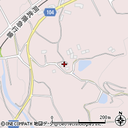 福島県伊達市梁川町舟生山岸周辺の地図