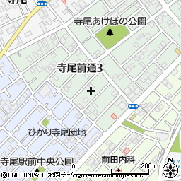 新潟県新潟市西区寺尾前通3丁目5周辺の地図