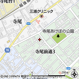 新潟県新潟市西区寺尾前通3丁目8周辺の地図