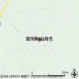 福島県伊達市梁川町山舟生周辺の地図