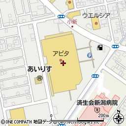 ミルフローラアピタ新潟西店周辺の地図