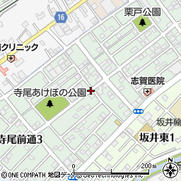 新潟県新潟市西区寺尾前通周辺の地図