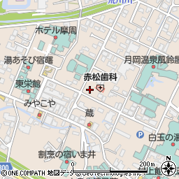 新潟県新発田市月岡温泉周辺の地図