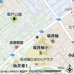 坂井輪小学校前周辺の地図