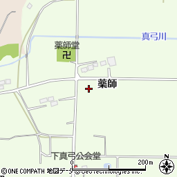 福島県相馬郡新地町真弓薬師周辺の地図