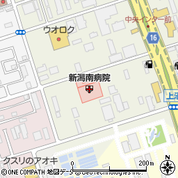 新潟南病院周辺の地図