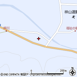 山形県米沢市万世町梓山190周辺の地図