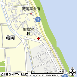 新潟県新潟市江南区蔵岡323周辺の地図
