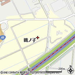 新潟県新潟市中央区鵜ノ子周辺の地図