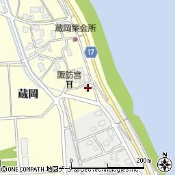 新潟県新潟市江南区蔵岡364周辺の地図
