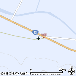 山形県米沢市万世町梓山373周辺の地図