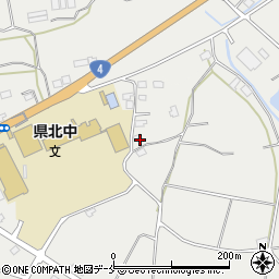 福島県国見町（伊達郡）森山（中上野）周辺の地図