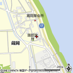 新潟県新潟市江南区蔵岡321周辺の地図