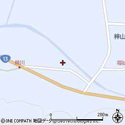 山形県米沢市万世町梓山362周辺の地図