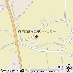 作田コミュニティセンター周辺の地図