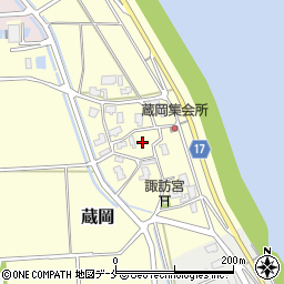 新潟県新潟市江南区蔵岡周辺の地図
